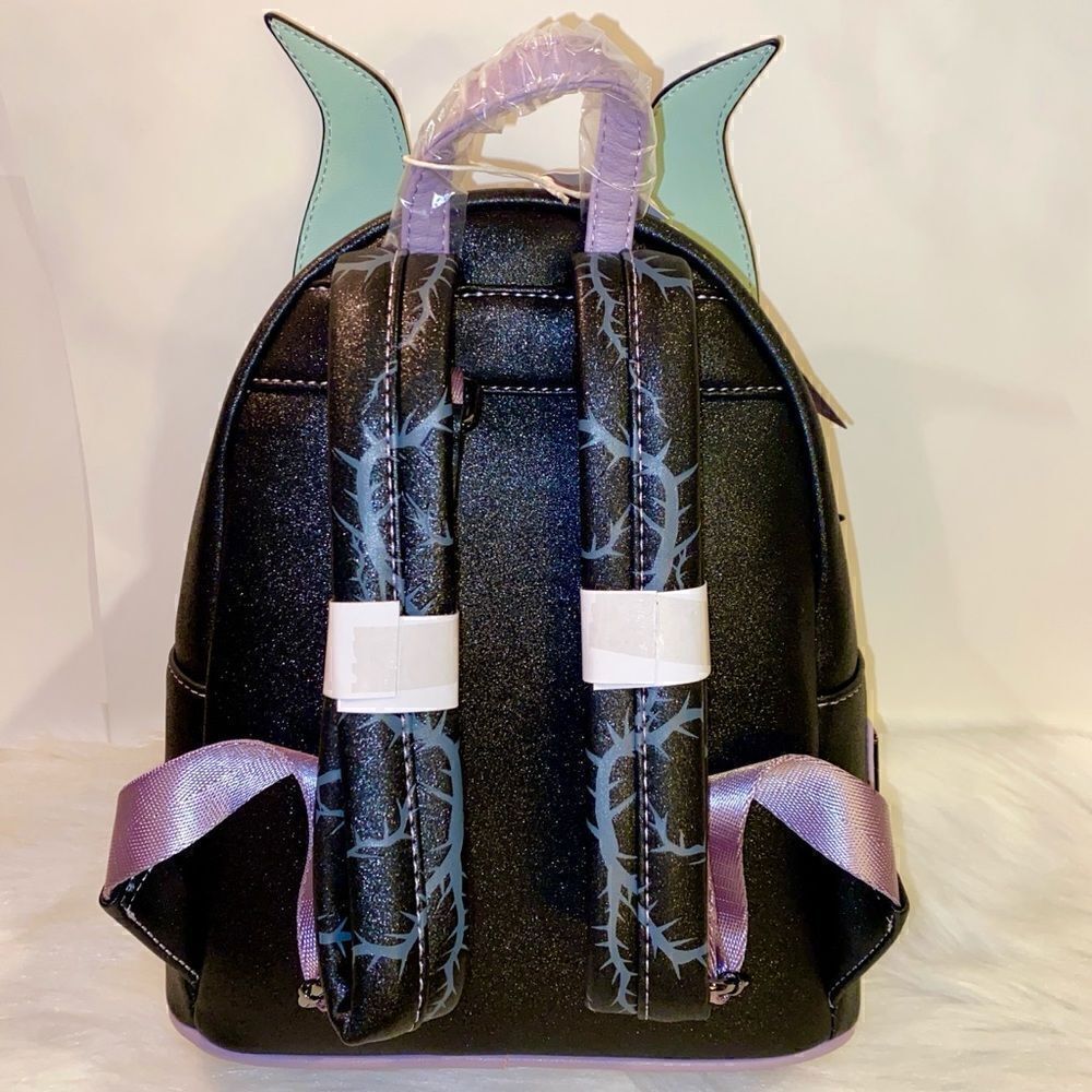Maleficent Sleeping Beauty Backpack NWT Loungefly Disney Villain Ships NOW - Picture 4 of 8